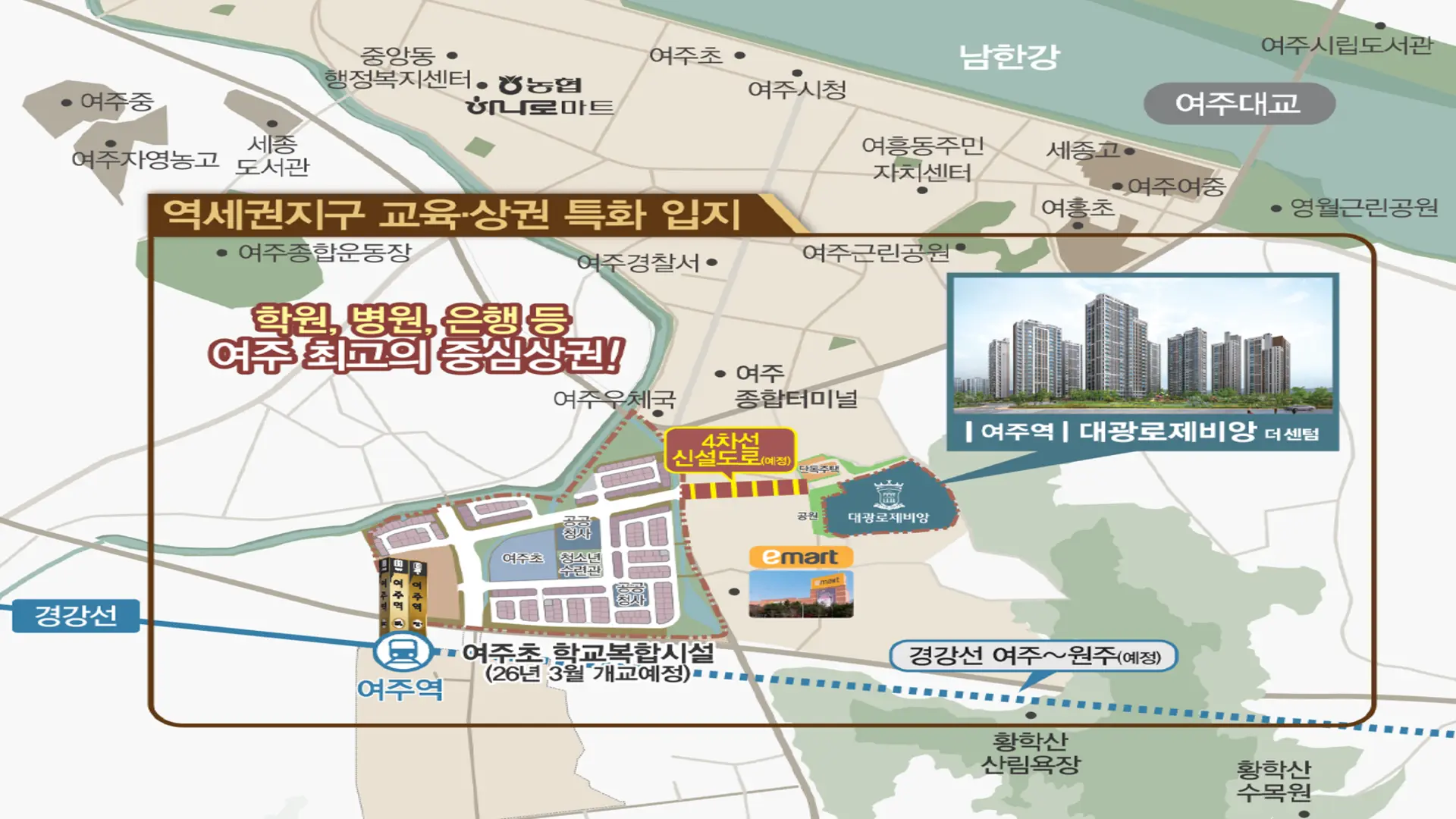여주역 대광로제비앙 더센텀 입지